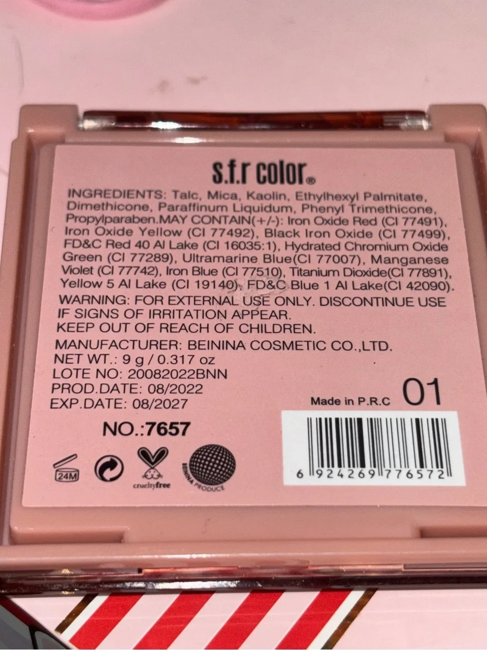 SFR Color Addict face palette
